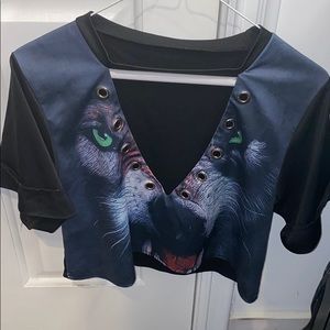 Wolf Crop Top